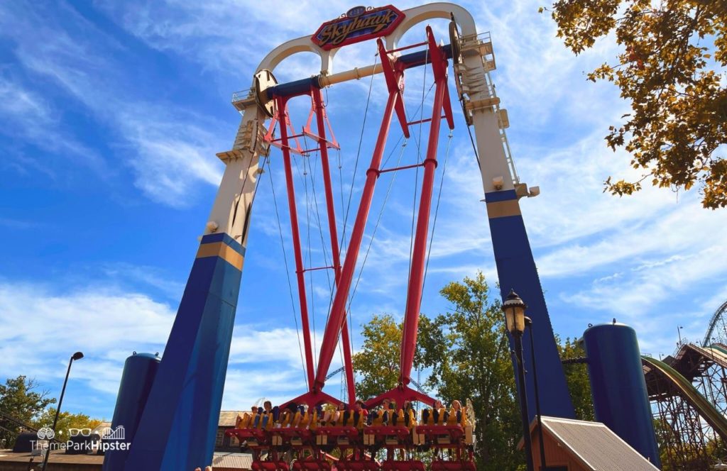 Cedar Point Amusement Park Ohio Frontier Town Skyhawk ride 