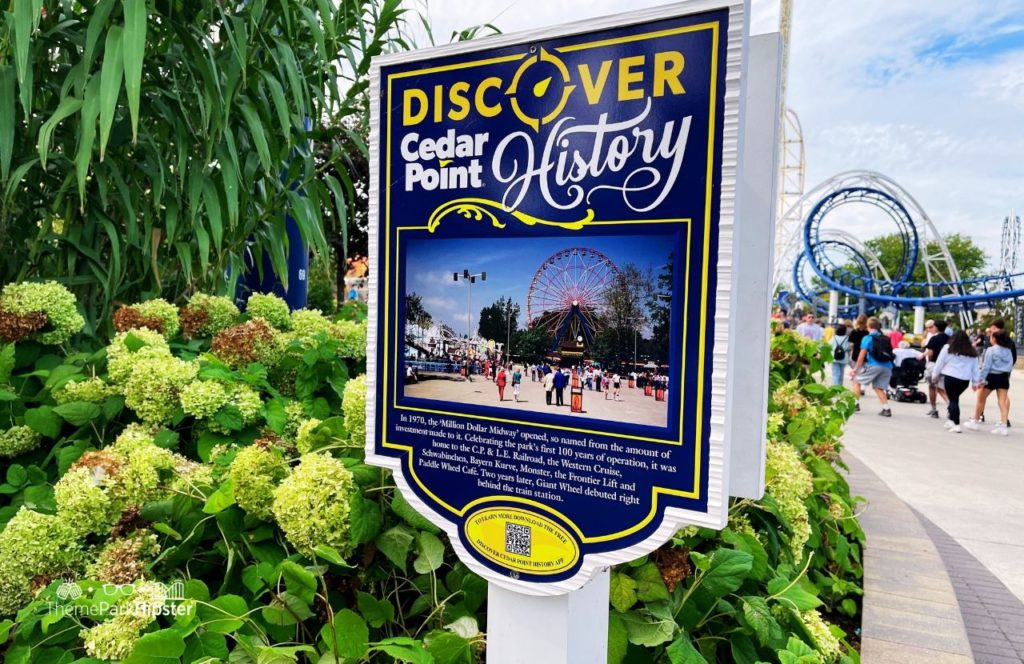 Cedar Point Amusement Park Ohio History Sign