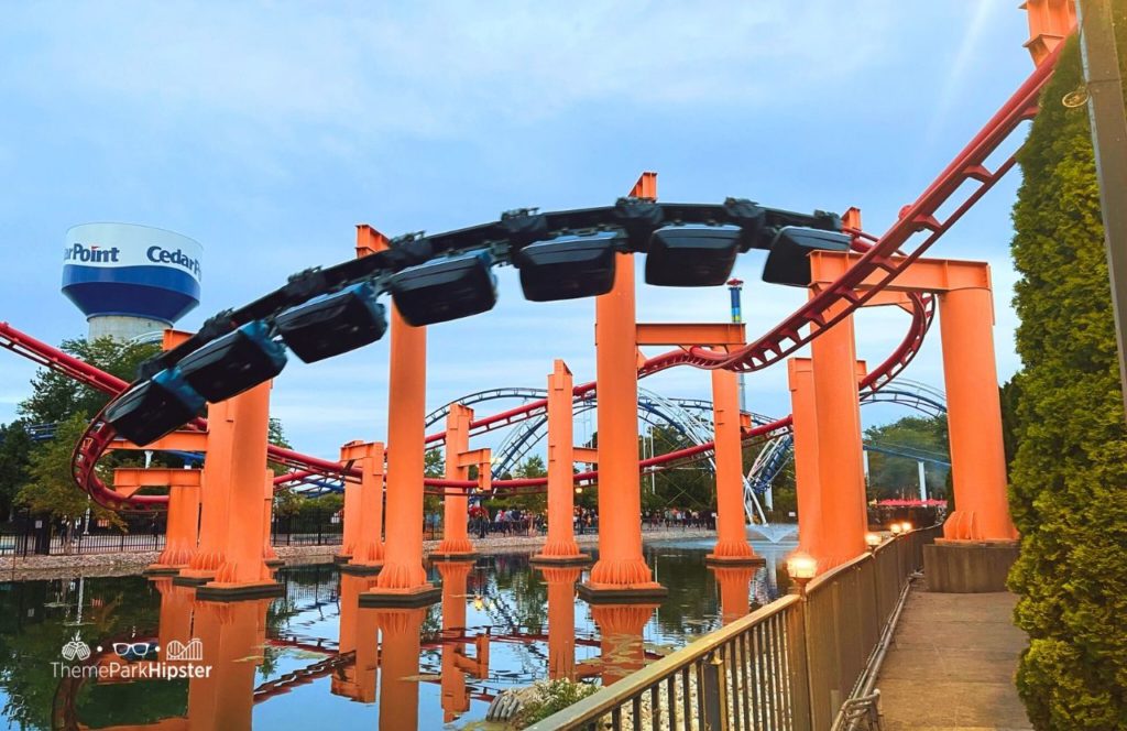 Cedar Point Amusement Park Ohio Iron Dragon Roller Coaster