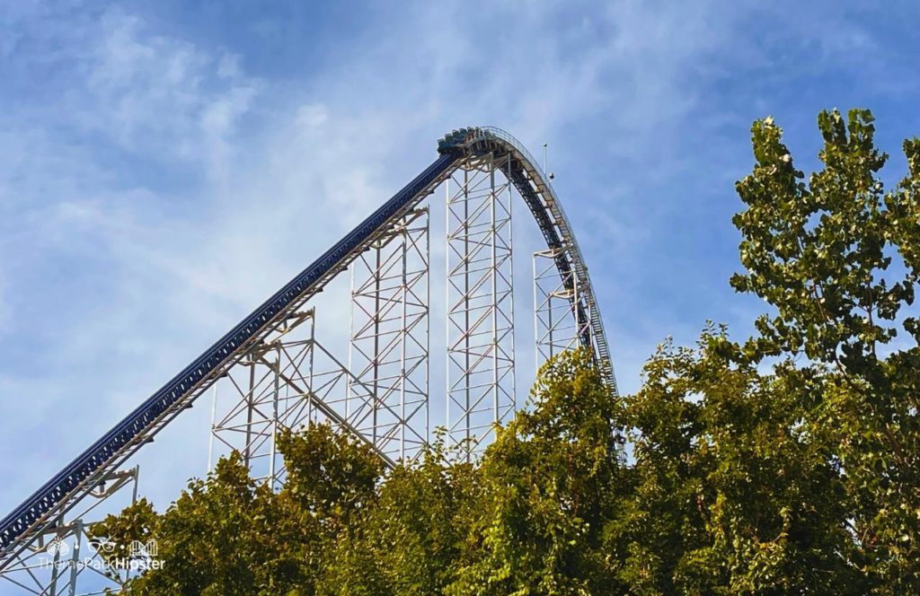 Cedar Point Amusement Park Ohio Millennium Force Roller Coaster. One of the tallest roller coasters at Cedar Point. 