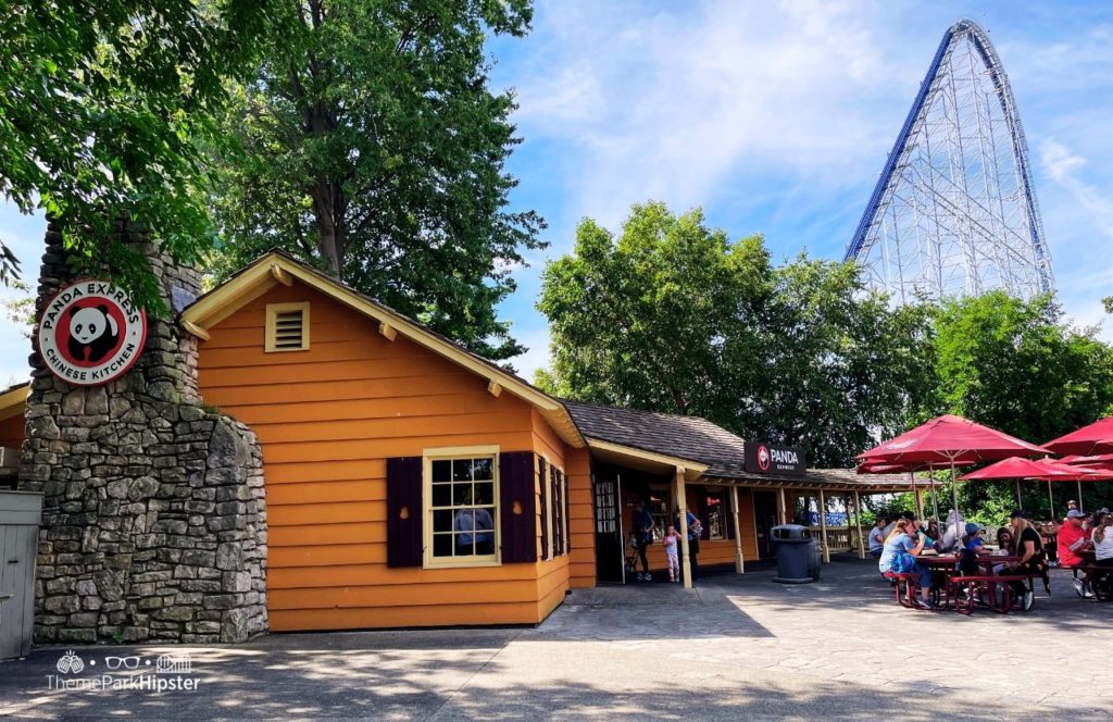 Cedar Point Amusement Park Ohio Millennium Force Roller Coaster and Panda Express Chinese Kitchen