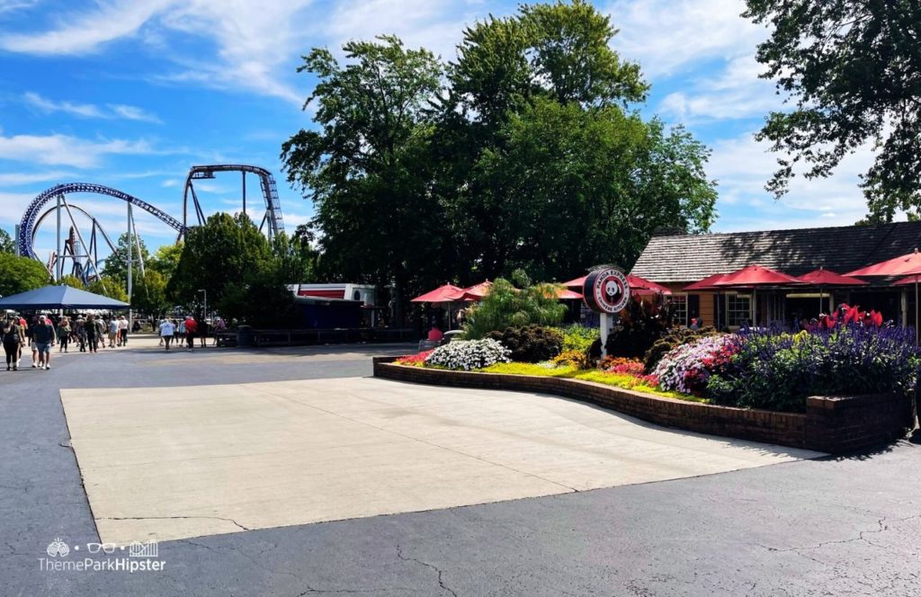 Cedar Point Amusement Park Ohio Millennium Force Roller Coaster and Panda Express Chinese Restaurant