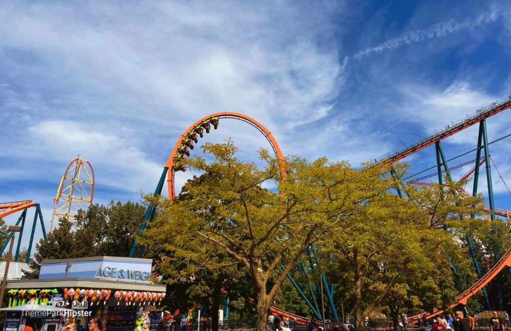 Cedar Point Amusement Park Ohio Rougarou Roller Coaster and Top Thrill 2