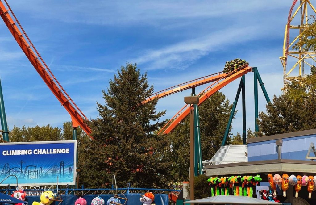 Cedar Point Amusement Park Ohio Rougarou Roller Coaster and Top Thrill 2