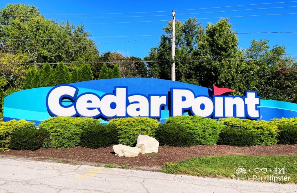 Entrance Sign at Cedar Point Ohio Amusement Park. Keep reading to find out all you need to know about Cedar Point Season Pass.