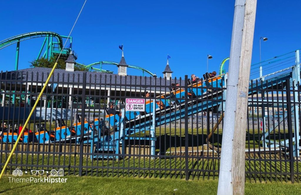 Cedar Point Ohio Amusement Park Blue Streak Roller Coaster