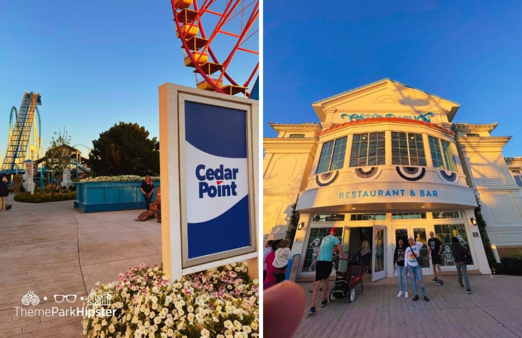 Cedar Point Ohio Amusement Park The Grand Pavilion Restaurant Grill and Bar on the Boardwalk The Gatekeeper Roller Coaster