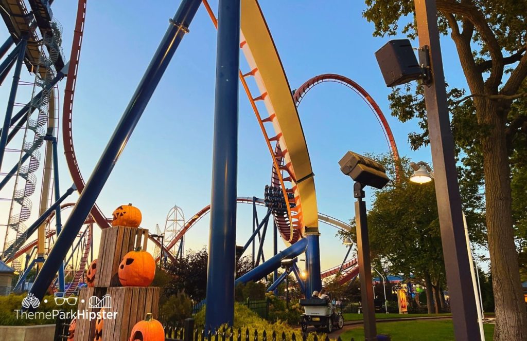 Cedar Point Ohio Amusement Park Valravn Roller Coaster at Halloweekends