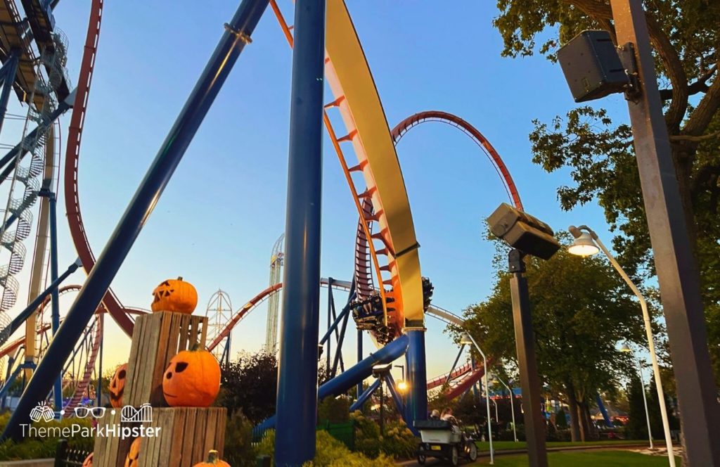 Cedar Point Ohio Amusement Park Valravn Roller Coaster at Halloweekends