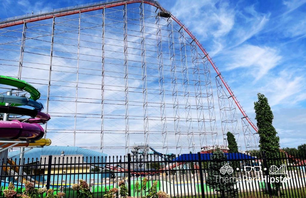 Cedar Point Ohio Magnum XL 200 roller coaster and Cedar Point Shores water park