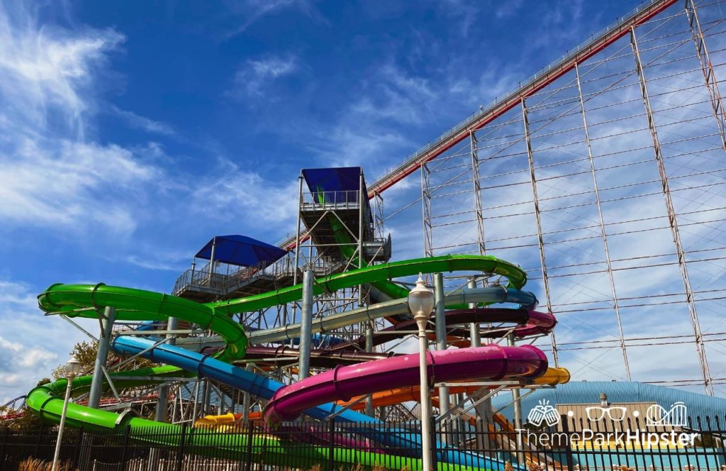 Cedar Point Ohio Magnum XL 200 roller coaster and Cedar Point Shores water park