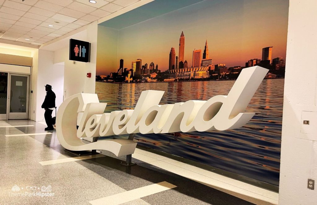 Cleveland, Ohio Sign in Airport. Keep reading for your full guide to the perfect road trip from Cleveland to Cedar Point.
