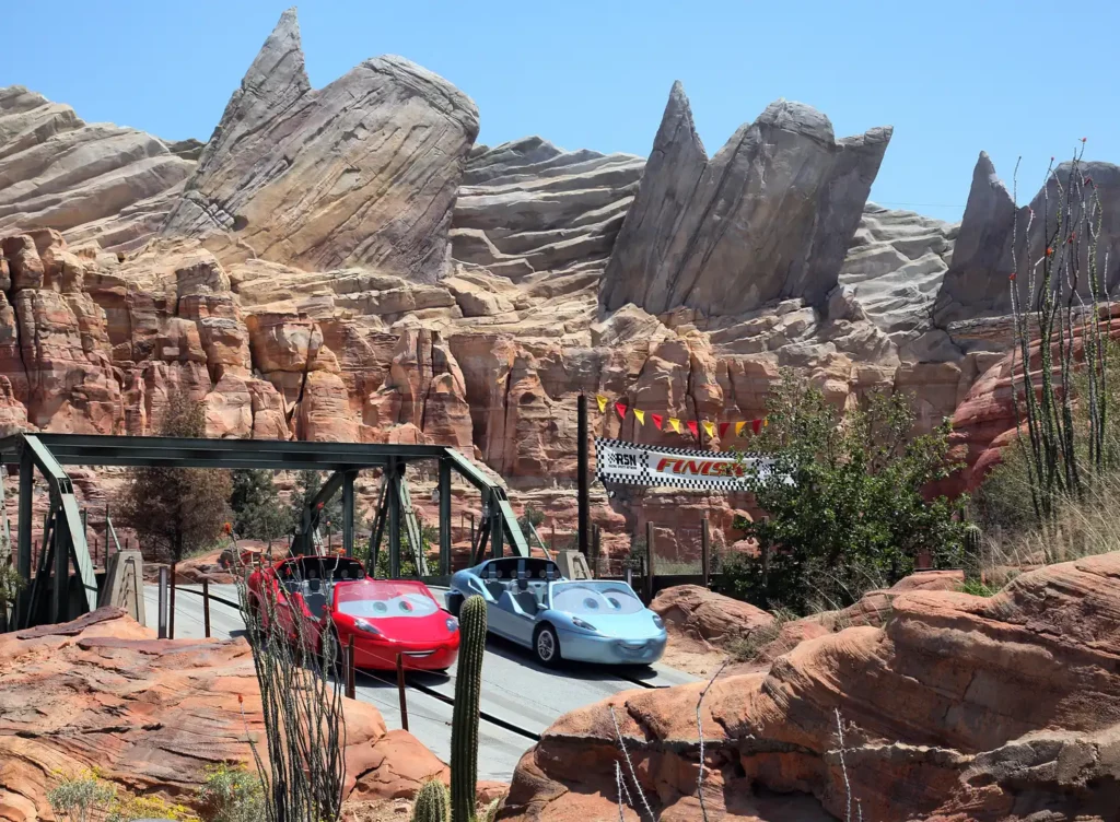 Radiator Springs Ride at Disney California Adventure. One of the best rides at Disney California Adventure in Disneyland Resort.