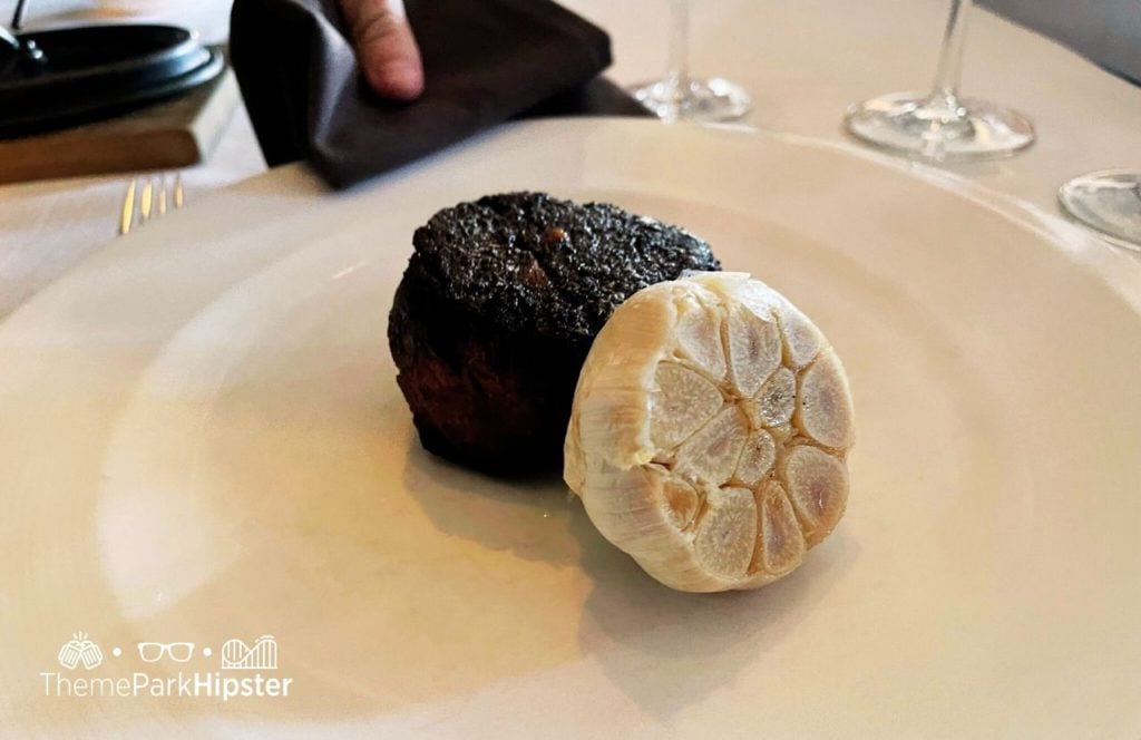 Filet Mignon with Roasted Garlic Bull and Bear Steakhouse Orlando at Waldorf Astoria Hotel Bonnet Creek Hotel at Disney World. Keep reading to find out if Bull & Bear at Waldorf Astoria Orlando is worth the splurge.