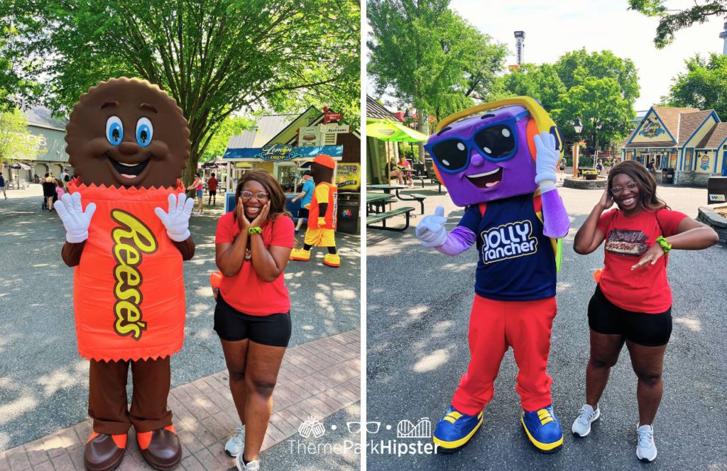 Reese's and Jolly Rancher Characters with Victoria Wade Hersheypark Theme Park. Keep reading to find out all you need to know about the season pass at Hersheypark.