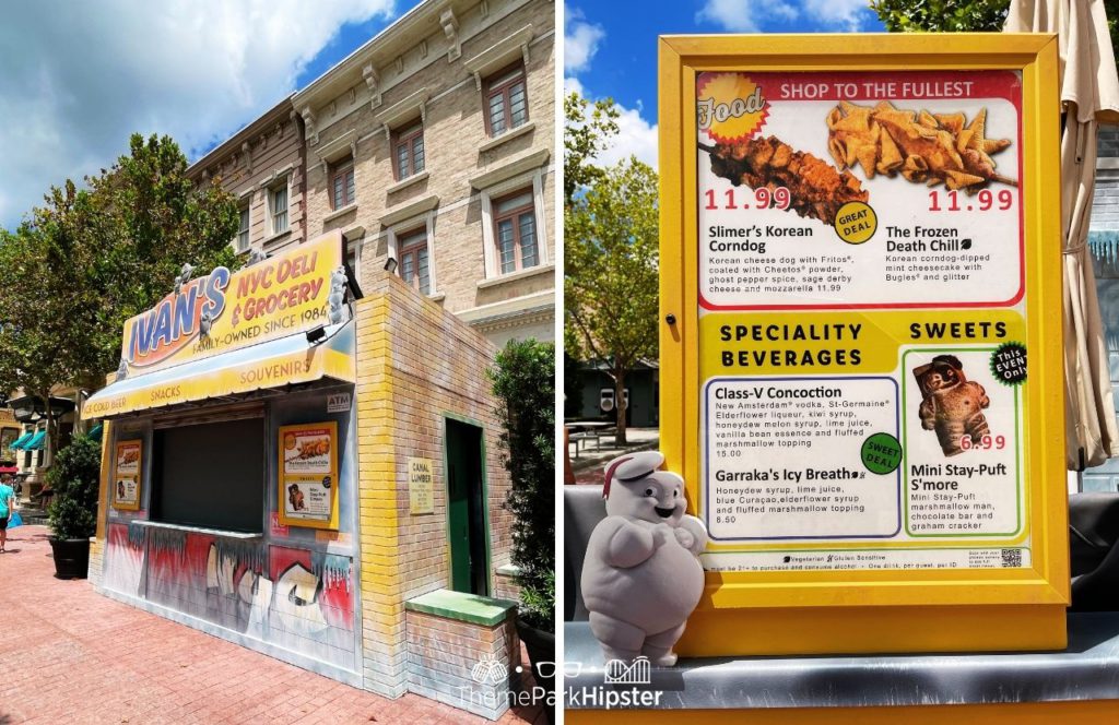 2024 Halloween Horror Nights HHN 33 Ivan’s NYC Deli and Ghostbusters Food Menu