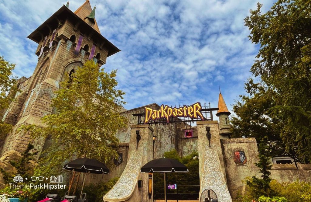 Darkoaster Roller Coaster in Oktoberfest Germany Area at Busch Gardens Williamsburg Virginia
