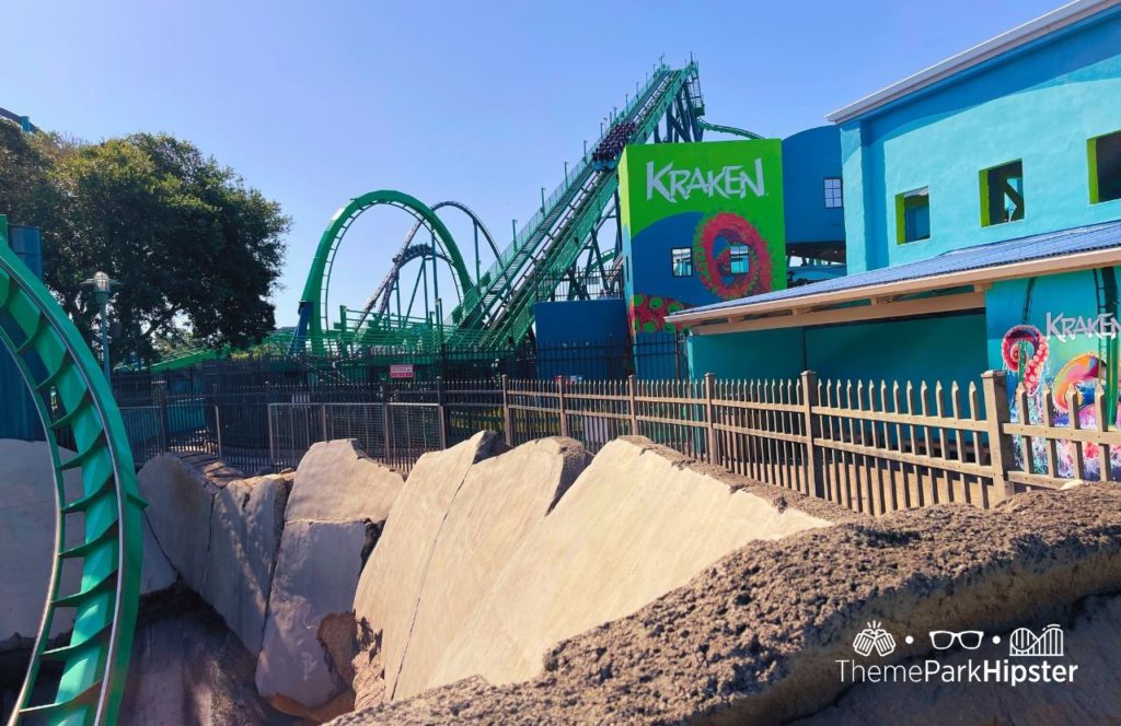 SeaWorld Orlando Kraken Roller Coaster. One of the best roller coasters at SeaWorld Orlando.
