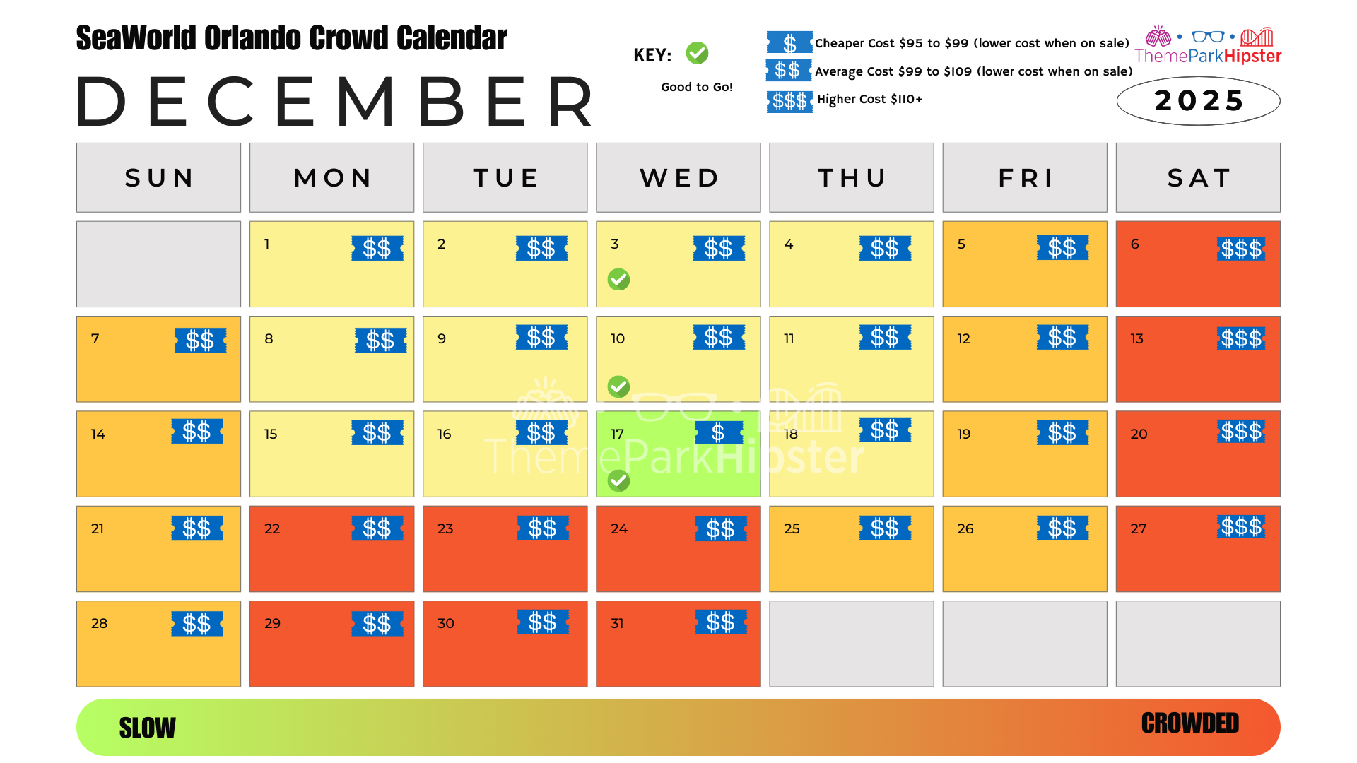 Seaworld Orlando Crowd Calendar 2025 Printable Calendar 2025