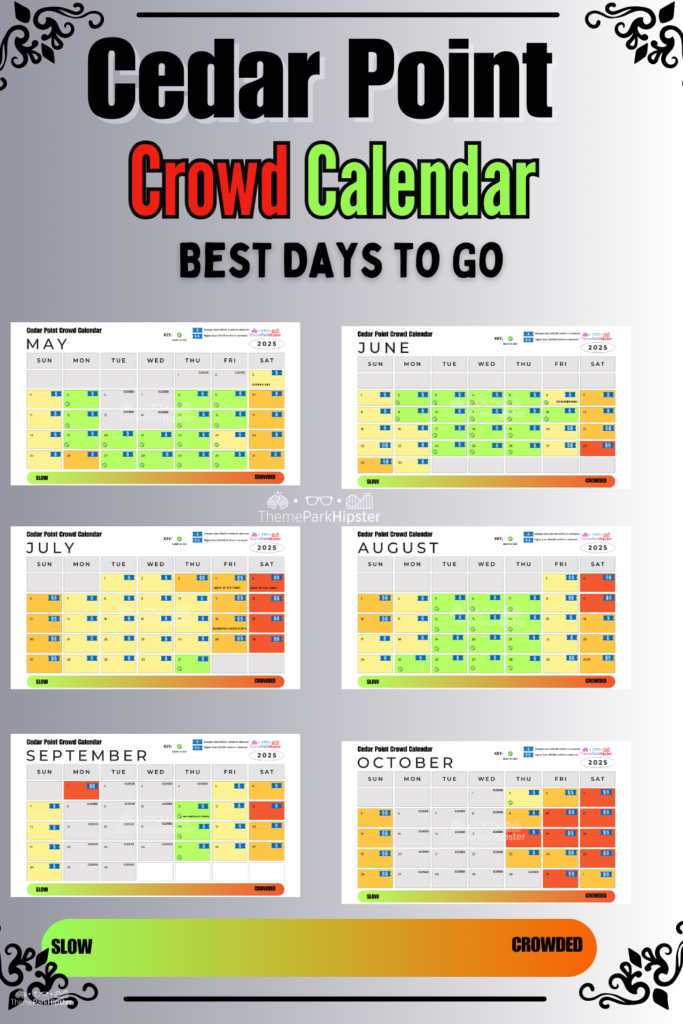 2025 Cedar Point Crowd Calendar Best Days to Go
