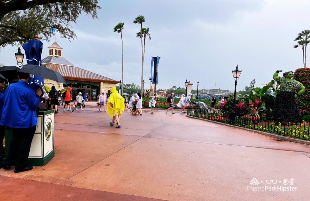Epcot Flower and Garden Festival rainy day