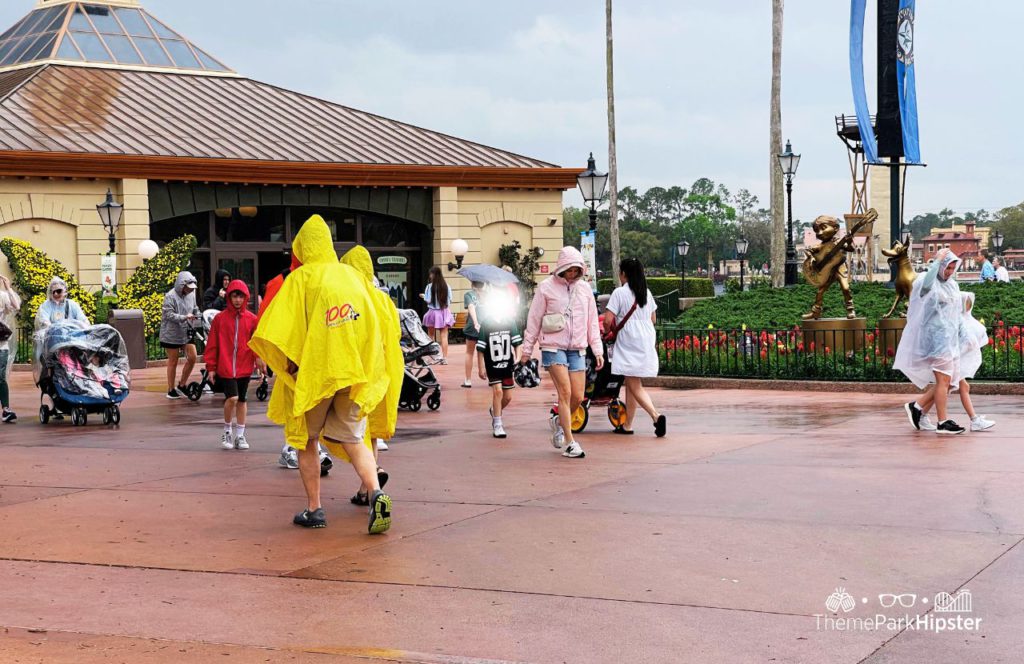 Epcot Flower and Garden Festival rainy day