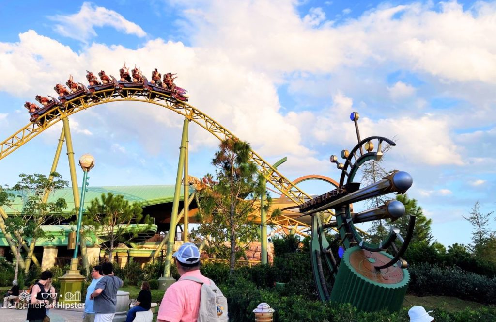 Celestial Park Stardust Racers Roller Coaster Universal Epic Universe Theme Park Orlando
