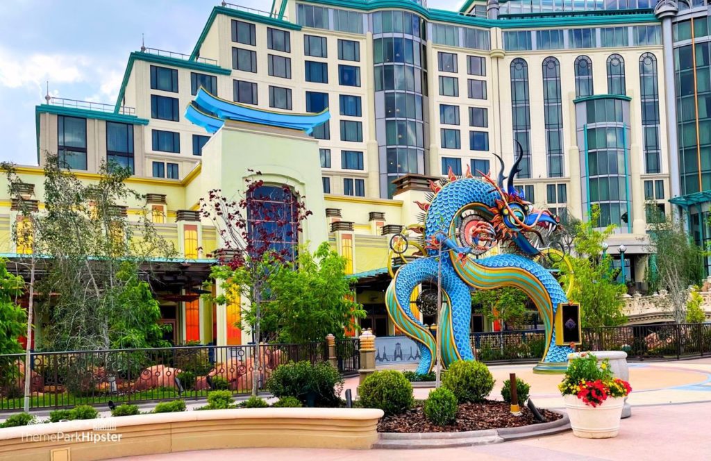 Celestial Park The Blue Dragon Pan-Asian Restaurant with Grand Helios Universal Epic Universe Theme Park Orlando. Keep reading to find out all you need to know about your visit to Universal Epic Universe.