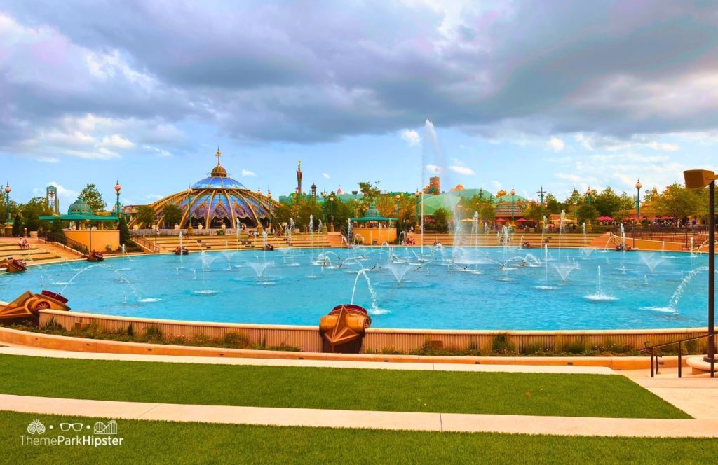 Celestial Park Water Fountain Cosmic Lagoon Universal Epic Universe Theme Park Orlando
