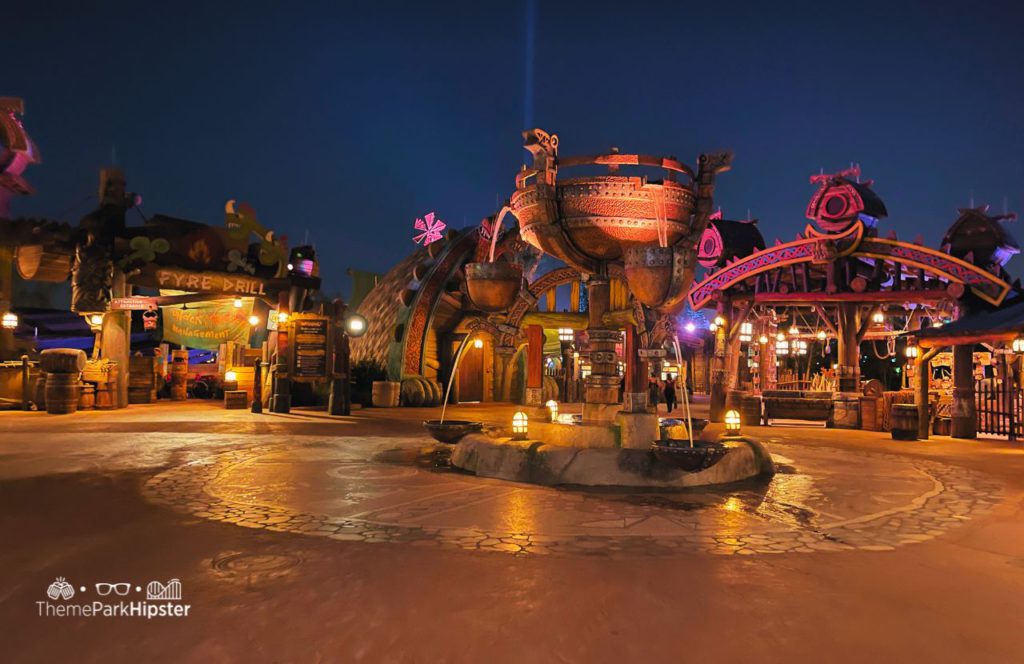 How to Train Your Dragon Isle of Berk at Night Fyre Drill Ride Universal Epic Universe Theme Park Orlando. Keep reading to find out all you need to know about your visit to Universal Epic Universe.