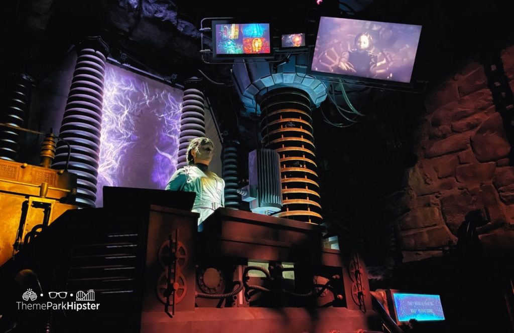 Monsters Unchained_ The Frankenstein Experiment Ride Queue in Dark Universe Universal Epic Universe Theme Park Orlando