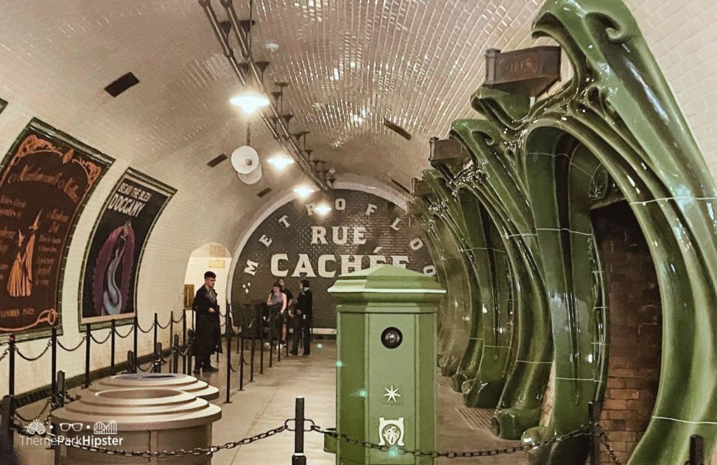 The Wizarding World of Harry Potter Battle at the Ministry of Magic Ride Floo Metro Universal Epic Universe Theme Park Orlando. Keep reading to learn more about Universal Epic Universe in Orlando.