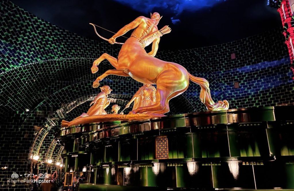 The Wizarding World of Harry Potter Battle at the Ministry of Magic Ride Queue Universal Epic Universe Theme Park Orlando