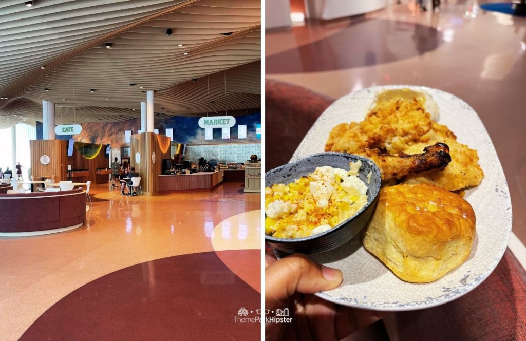 Universal Orlando Terra Luna Hotel Resort Omega Cafe and Market Restaurant Fried Chicken Dish