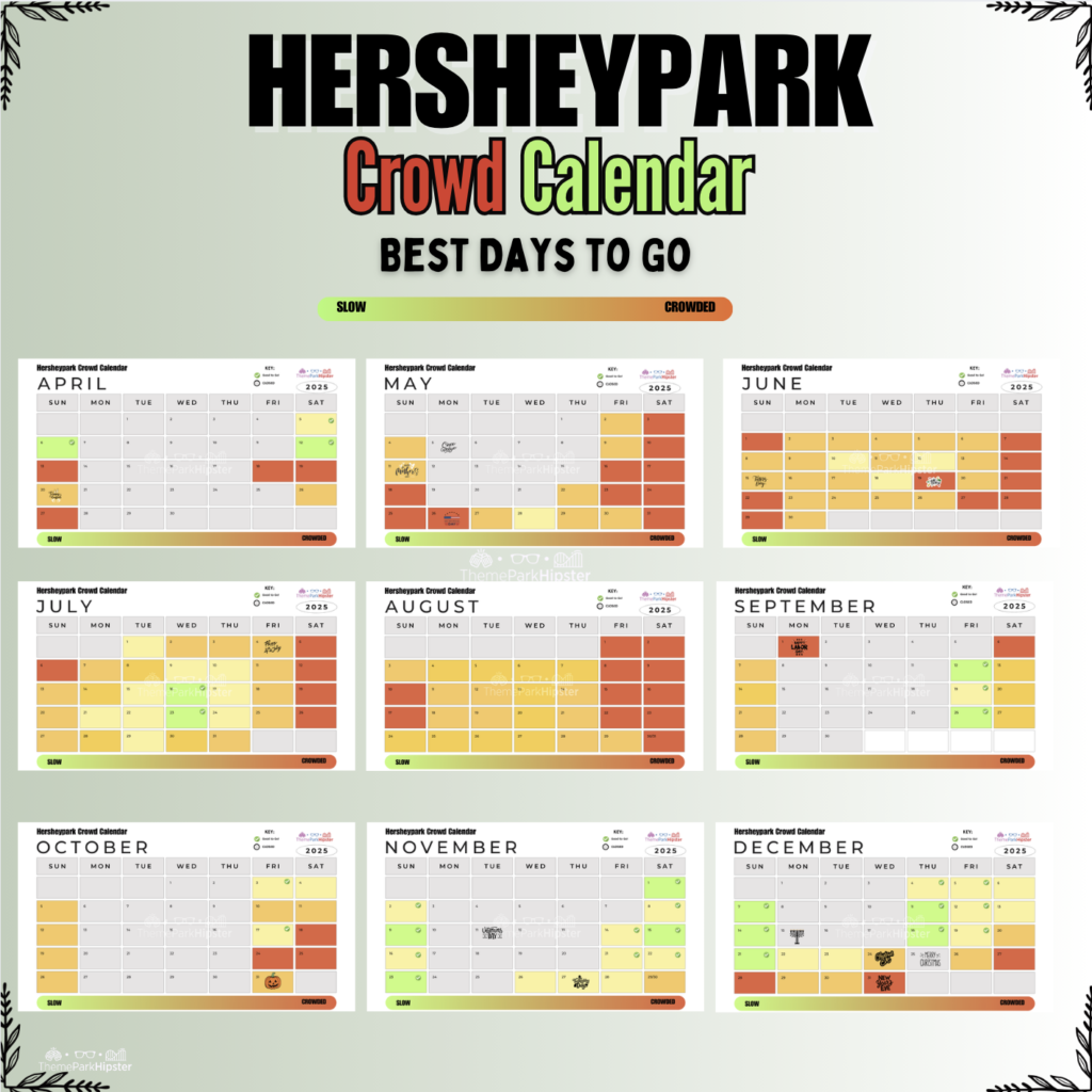 2025 Hersheypark Crowd Calendar Social Media