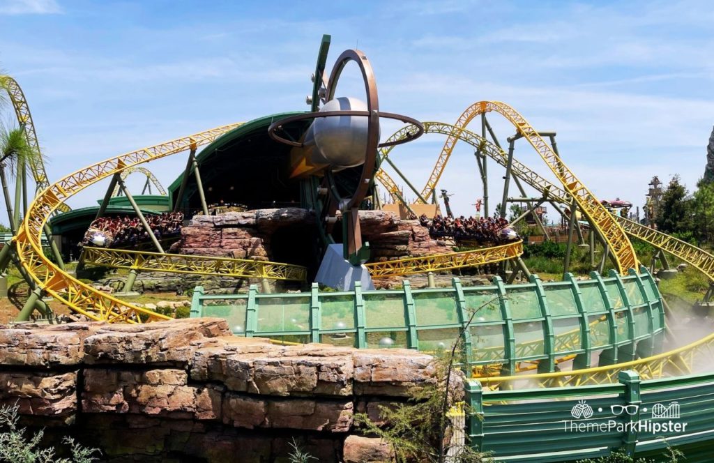One of the best rides at Universal Epic Universe Theme Park Celestial Park Stardust Racers