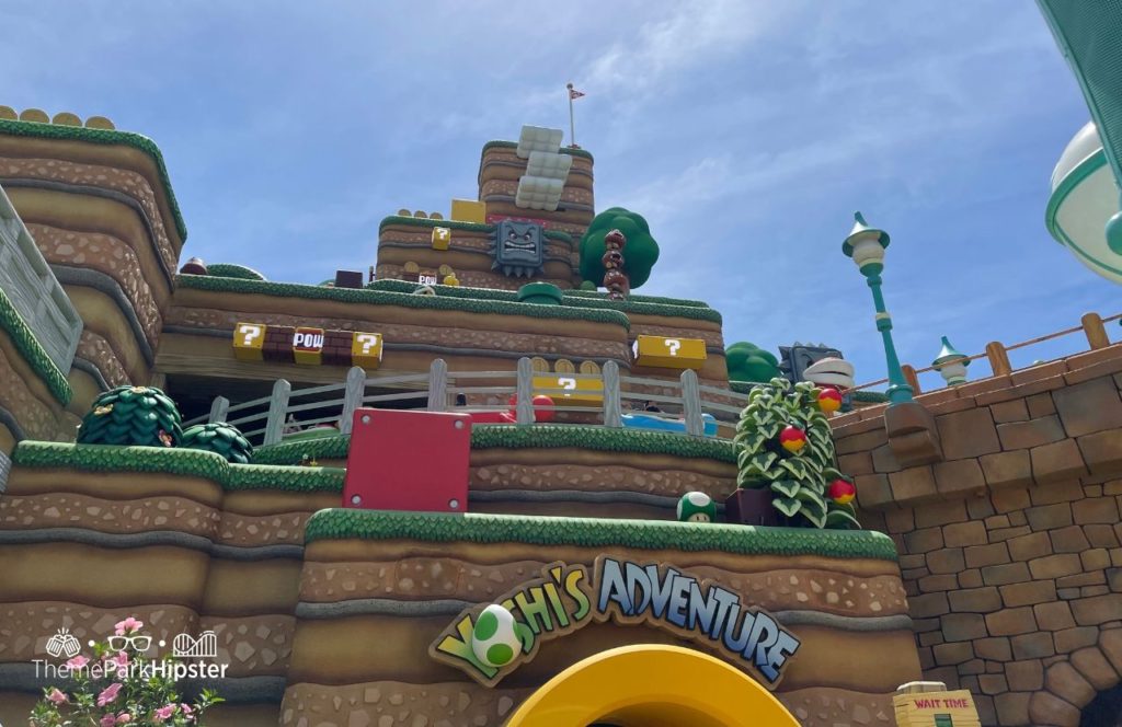 One of the best rides at Universal Epic Universe Theme Park Super Nintendo World Yoshi’s Adventure
