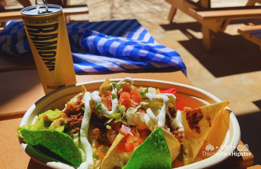 Disney Blizzard Beach Water Park Lottawatta Quick Service Restaurant Loaded Nachos and Drink