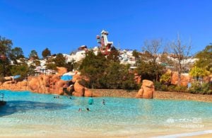 Disney Blizzard Beach Water Park Melt Away Bay Pool and Summit Plummet at Spring Break