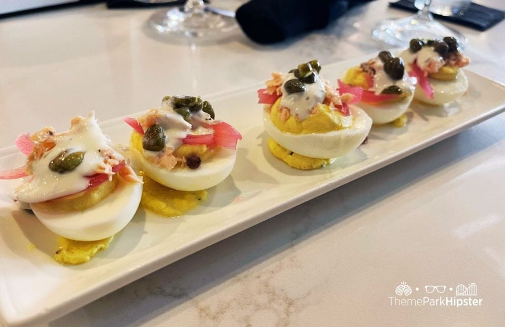 Fairway Tavern Restaurant in Valdosta, Georgia Deviled Eggs with Salmon. Keep reading to find out what to do on a trip to Valdosta, Georgia. 