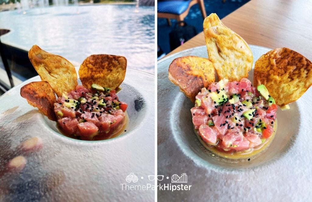 Universal Epic Universe Celestial Park Atlantic Restaurant Ahi Tuna Tartare