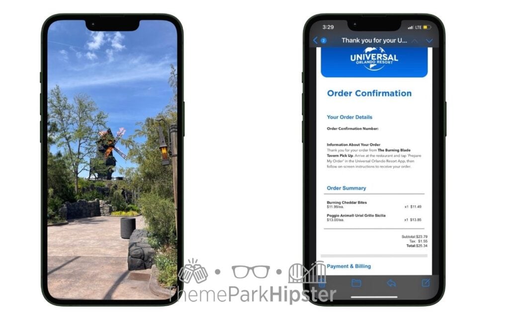 Universal Epic Universe Dark Universe Darkmoor Burning Blade Tavern Mobile Ordering. Keep reading to find out my Epic Universe Burning Blade Tavern review.  