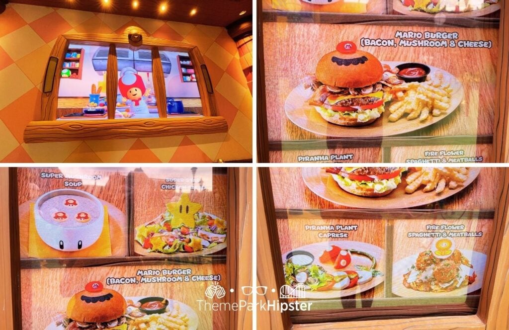 Universal Epic Universe Super Nintendo World Toadstool Cafe Menu