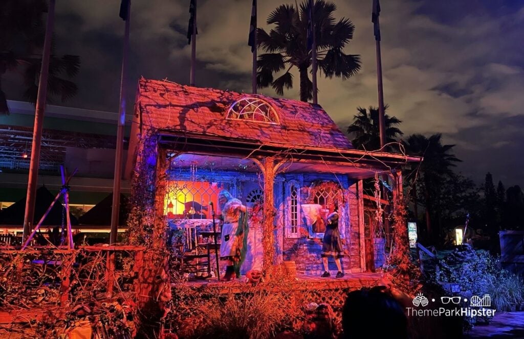 The Cat Lady of Crooked Lane Scare Zone Universal Studios Halloween Horror Nights 2025 HHN 34