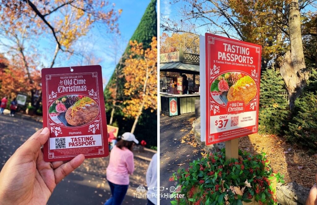 An Old Time Christmas Food Tasting Passport at Silver Dollar City Theme Park in Branson, Missouri
