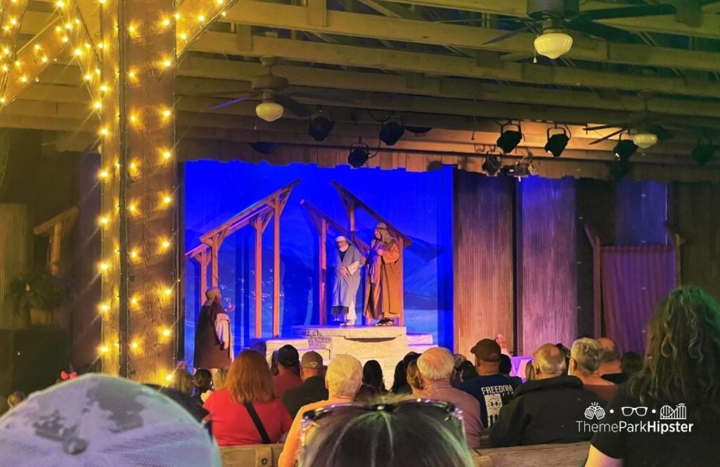 An Old Time Christmas Living Nativity Show at Silver Dollar City Theme Park in Branson, Missouri