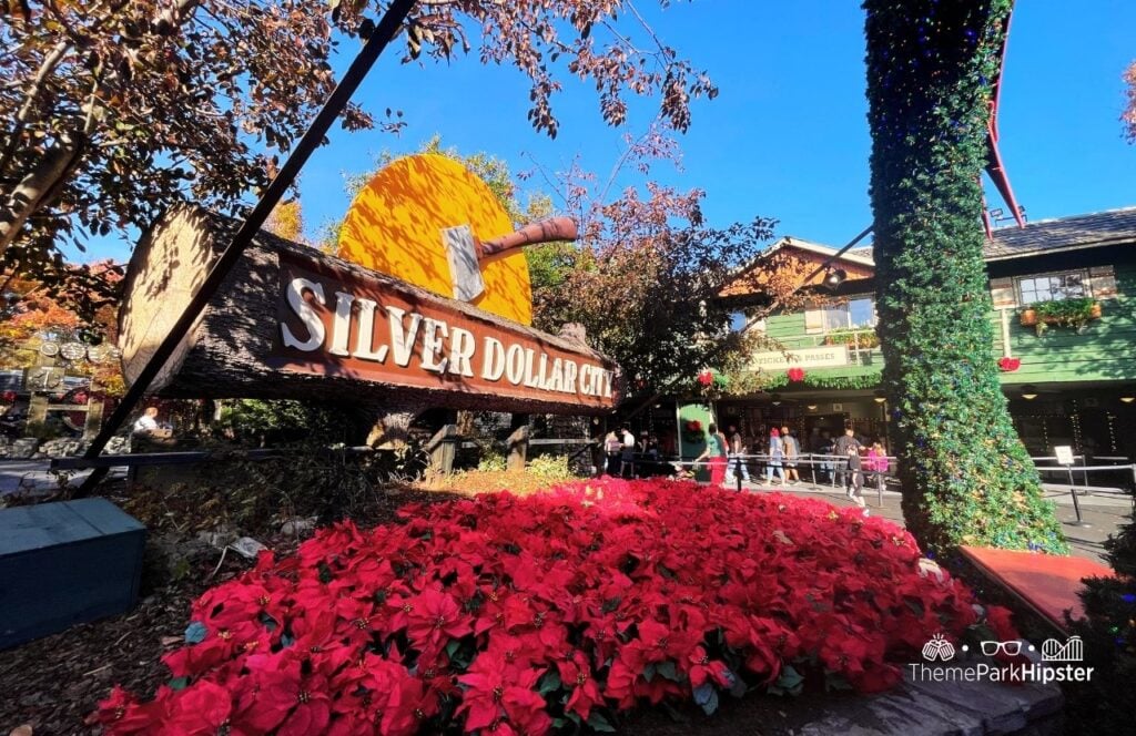 An Old Time Christmas entrance at Silver Dollar City Theme Park in Branson, Missouri