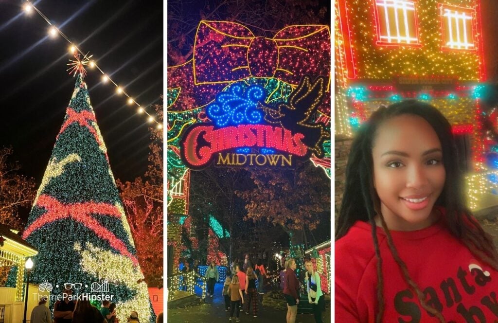 An Old Time Christmas lights Midtown with NikkyJ at Silver Dollar City Theme Park in Branson, Missouri