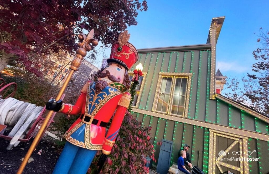 An Old Time Christmas lights toy soldier at Silver Dollar City Theme Park in Branson, Missouri