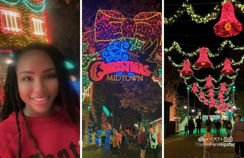 An Old Time Christmas lights with NikkyJ at Silver Dollar City Theme Park in Branson, Missouri